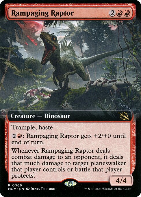 MOM: Rampaging Raptor (Extended Art) (Foil)