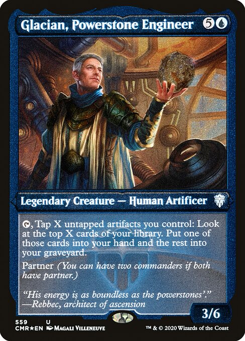 CMR: Glacian, Powerstone Engineer (Foil Etched)
