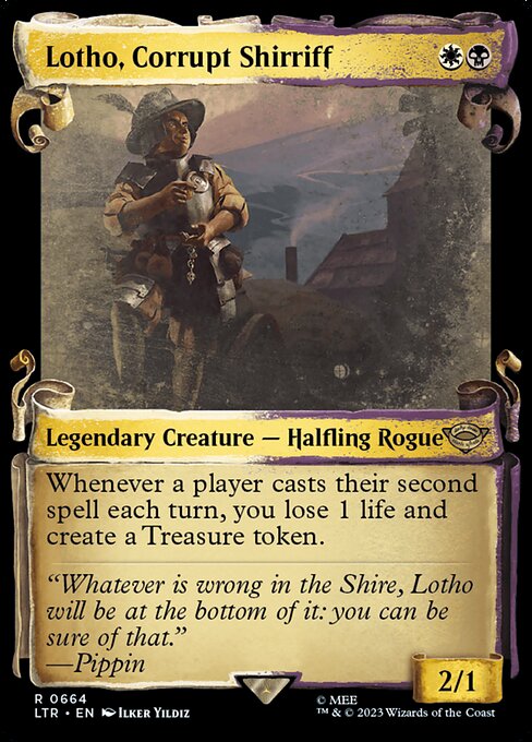 LTR: Lotho, Corrupt Shirriff (Showcase Scrolls) (Foil)