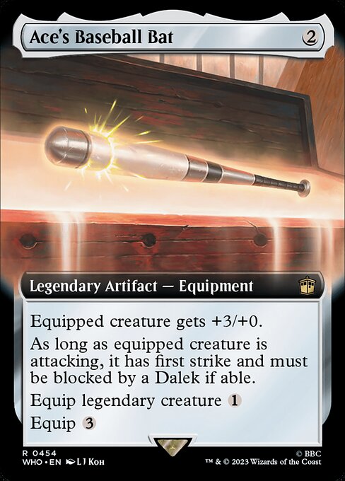 WHO: Ace's Baseball Bat (Extended Art) (Foil)