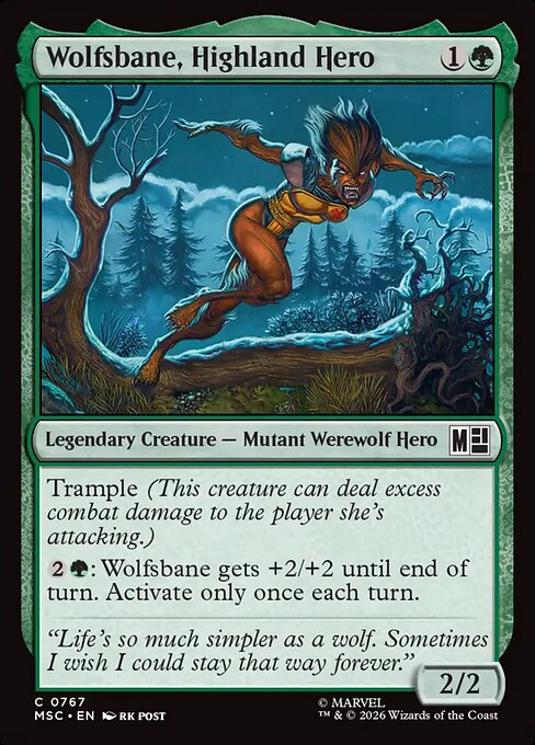 MSC: Wolfsbane, Highland Hero