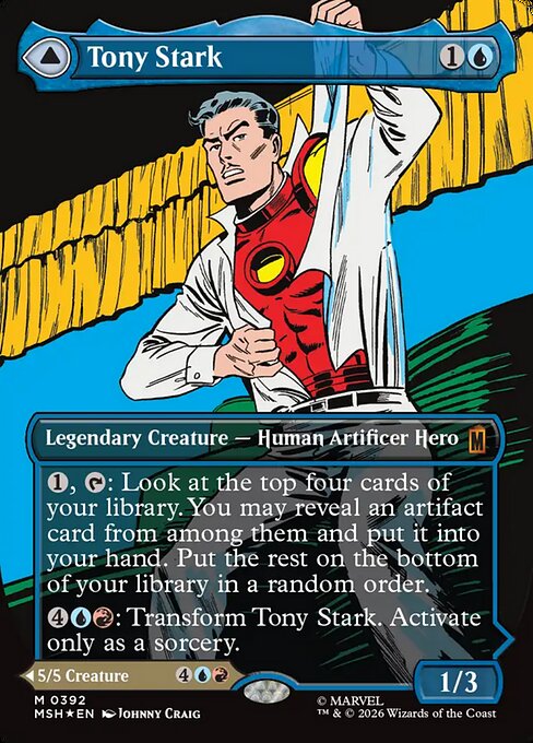 MSH: Tony Stark (Borderless) (0392) (Foil)