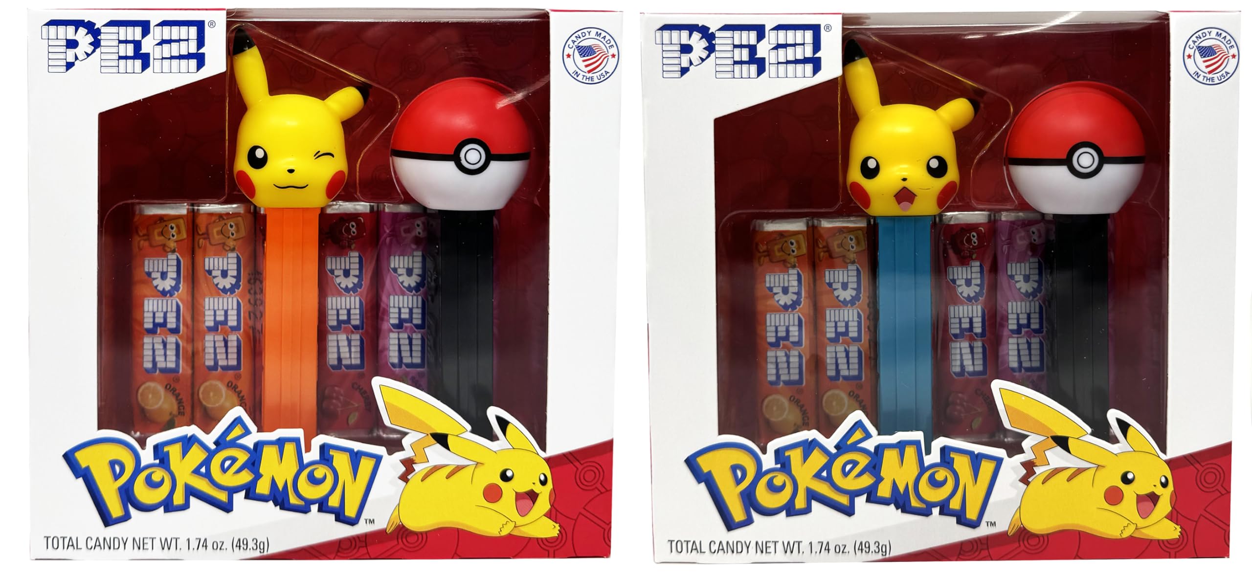 Pez Gift Set: Pokemon Twin Pack (Assorted Pikachu Styles)