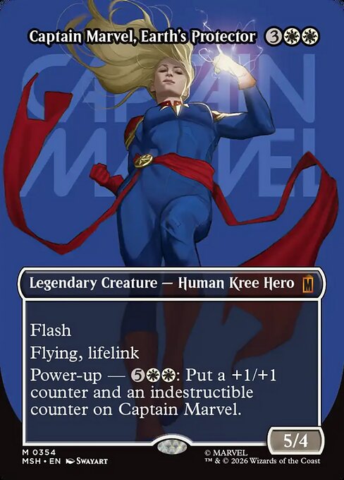MSH: Captain Marvel, Earth's Protector (Borderless) (0354)