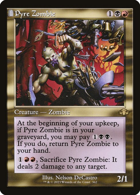 DMR: Pyre Zombie (Retro Frame) (Foil)