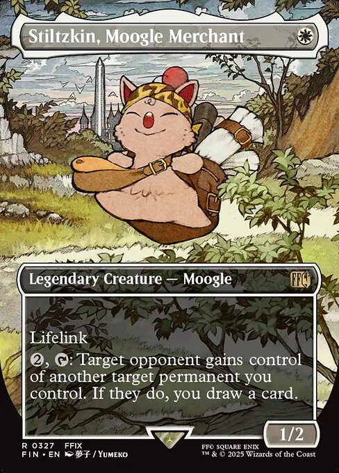 FIN: Stiltzkin, Moogle Merchant (Borderless) (Foil)