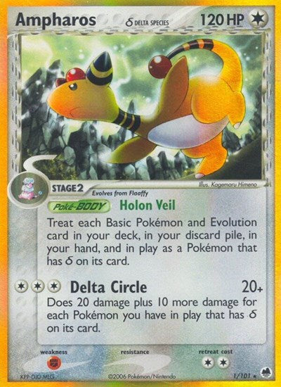 DF: Ampharos (Delta Species) (Reverse Holofoil)