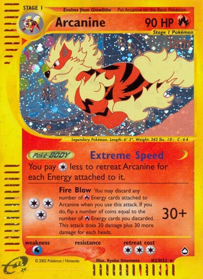 AQ: Arcanine (H2) (Holofoil)