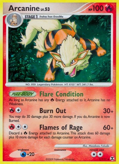 RR: Arcanine (Reverse Holofoil)