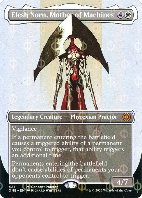 ONE: Elesh Norn, Mother of Machines (Concept Praetor) (Step-and-Compleat Foil)