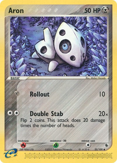 RS: Aron - 25/109 (Reverse Holofoil)