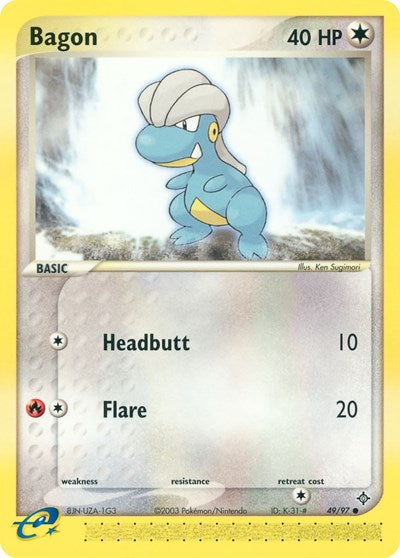 DR: Bagon - 49/97 (Reverse Holofoil)