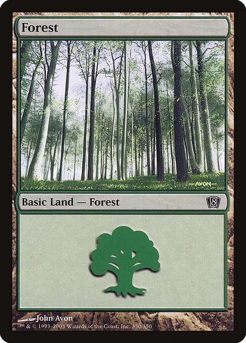 8ED: Forest (350) (Foil)