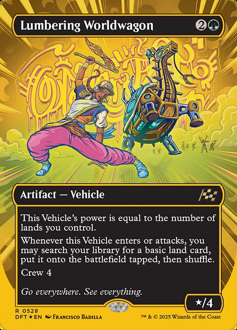 DFT: Lumbering Worldwagon (Borderless) (First-Place Foil)