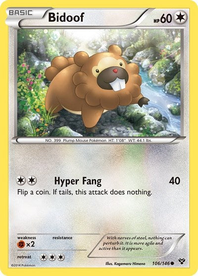 XY: Bidoof (Reverse Holofoil)
