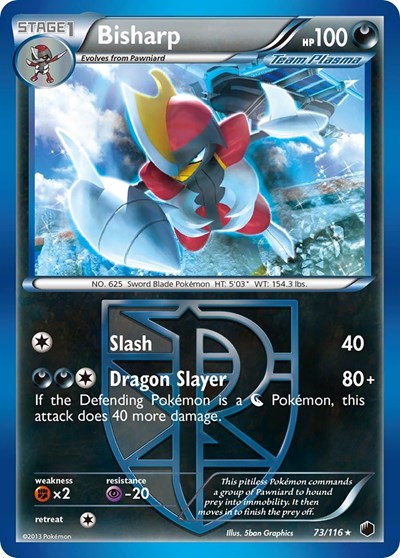 PLF: Bisharp (Team Plasma) (73) (Reverse Holofoil)