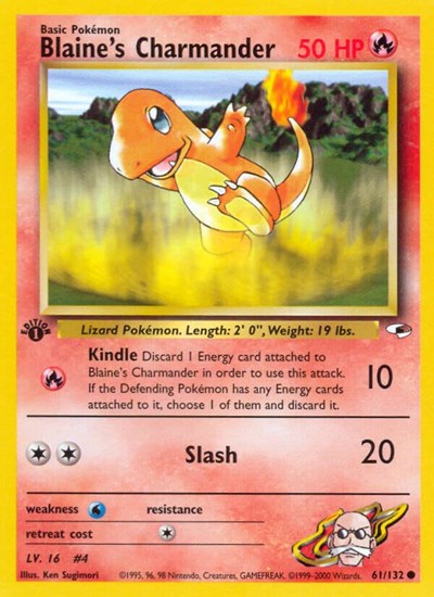 G1: Blaine's Charmander (1st Edition)