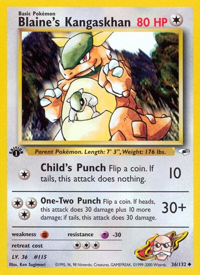 G1: Blaine's Kangaskhan (1st Edition)