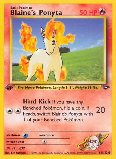 G2: Blaine's Ponyta (1st Edition)