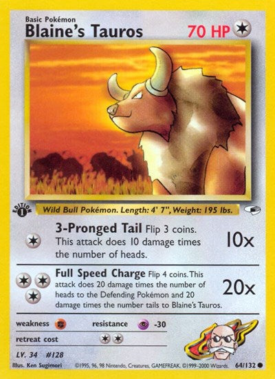 G1: Blaine's Tauros (1st Edition)