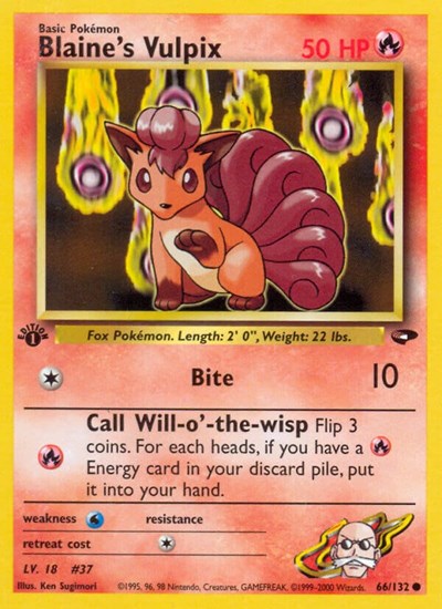 G2: Blaine's Vulpix (1st Edition)