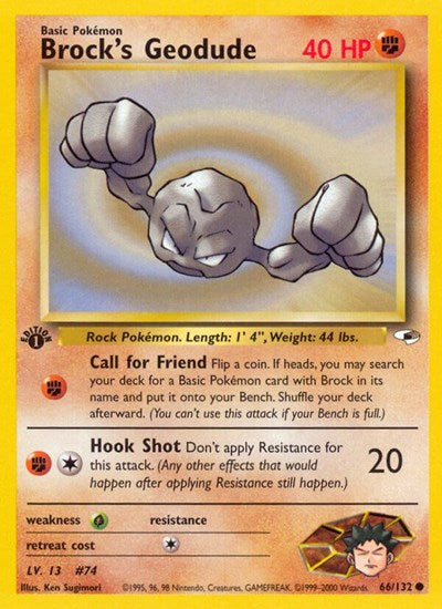 G1: Brock's Geodude (66) (1st Edition)
