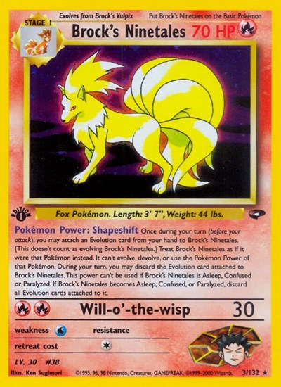 G2: Brock's Ninetales (1st Edition Holofoil)
