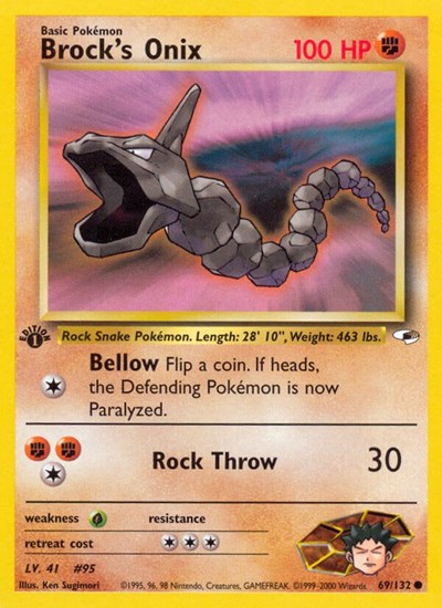 G1: Brock's Onix (69) (1st Edition)