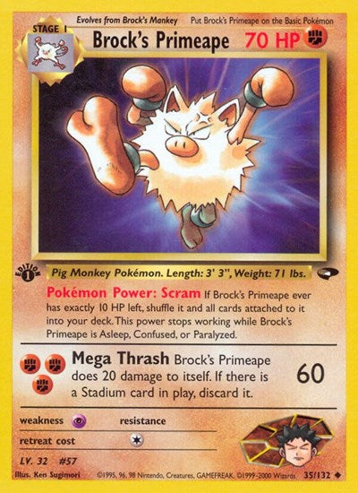 G2: Brock's Primeape (1st Edition)