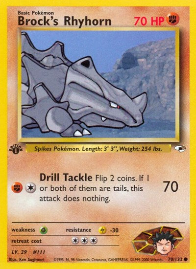 G1: Brock's Rhyhorn (70) (Unlimited)