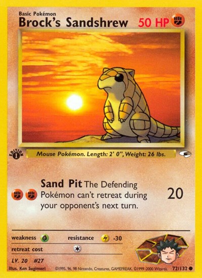G1: Brock's Sandshrew (72) (Unlimited)