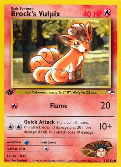 G1: Brock's Vulpix (1st Edition)