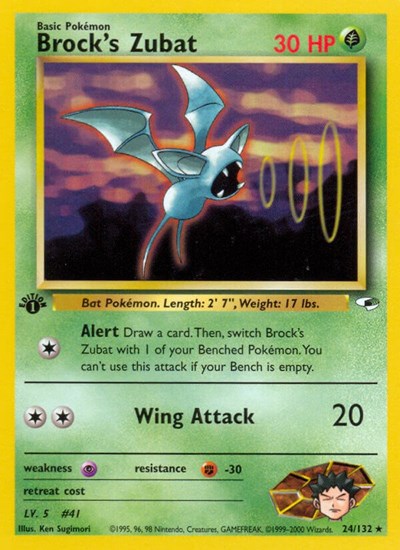 G1: Brock's Zubat (24) (1st Edition)