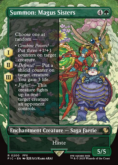 FIC: Summon: Magus Sisters (Borderless) (Foil)