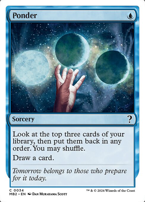 MB2: Ponder (White Border)