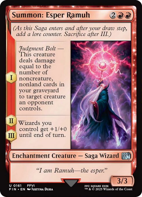 FIN: Summon: Esper Ramuh (Foil)