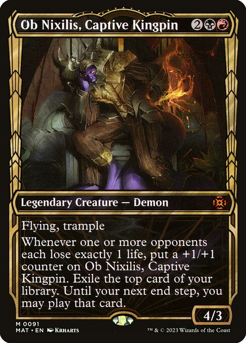 MAT: Ob Nixilis, Captive Kingpin (Showcase) (Foil)