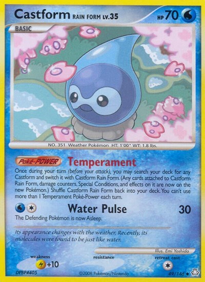 LA: Castform Rain Form (Reverse Holofoil)