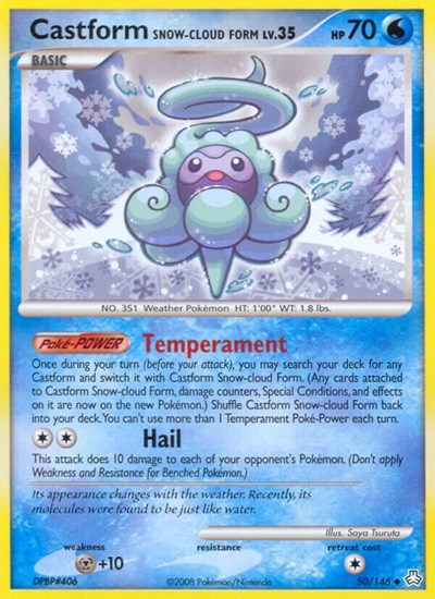 LA: Castform Snow-Cloud Form (Reverse Holofoil)