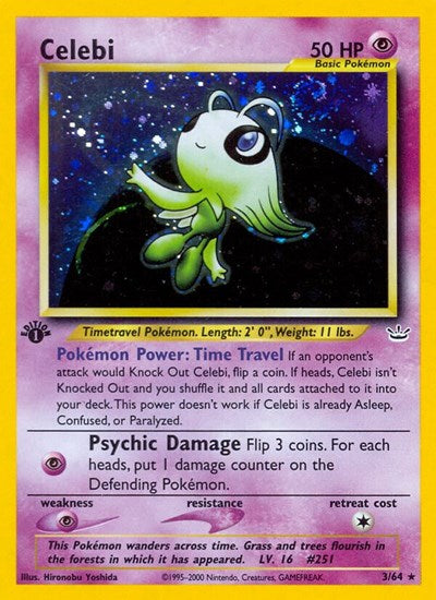 N3: Celebi (3) (1st Edition Holofoil)