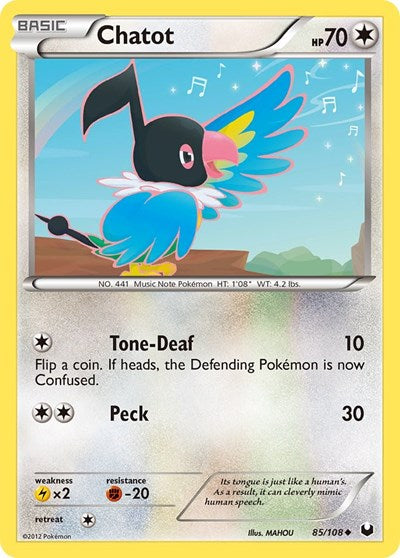 DEX: Chatot (Reverse Holofoil)