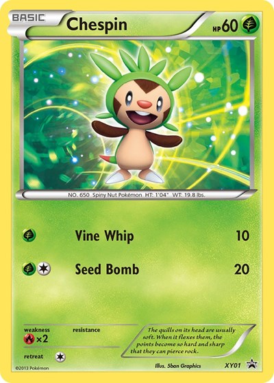 PR: Chespin - XY01 (Holofoil)