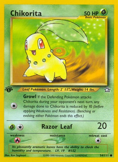 N1: Chikorita (54) (1st Edition)