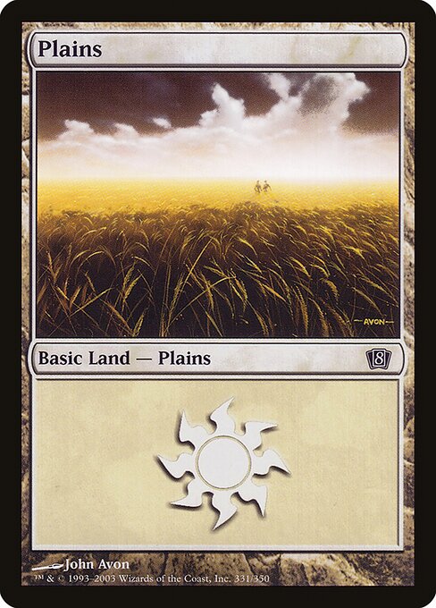 8ED: Plains (331) (Foil)