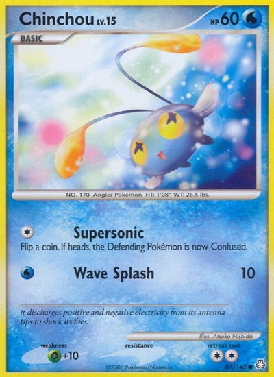 LA: Chinchou (87) (Reverse Holofoil)