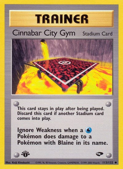 G2: Cinnabar City Gym (1st Edition)