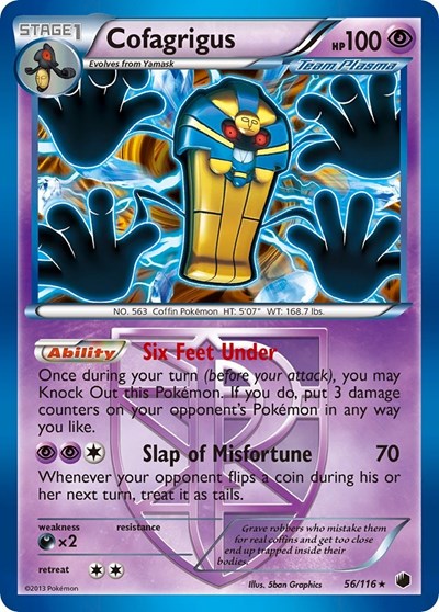 PLF: Cofagrigus (Team Plasma) (56) (Reverse Holofoil)