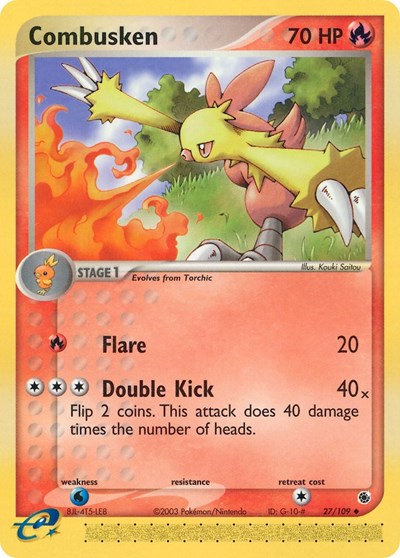 RS: Combusken - 27/109 (Reverse Holofoil)