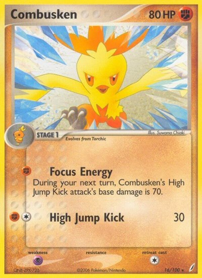 CG: Combusken - 016/100 (Reverse Holofoil)