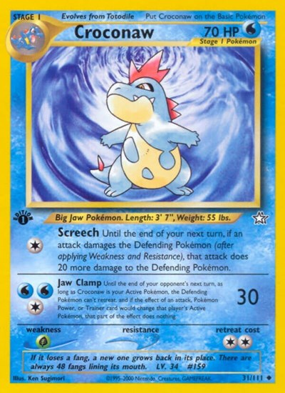 N1: Croconaw (31) (1st Edition)
